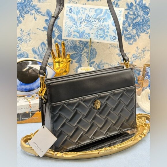 🆕 KURT GEIGER LONDON 🧿 NWT Kensington Leather Satchel - Picture 2 of 14